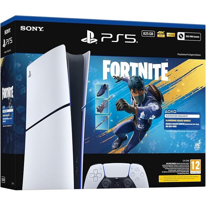 Sony PlayStation 5 Digital Edition – 825GB SSD – Fortnite Bundle