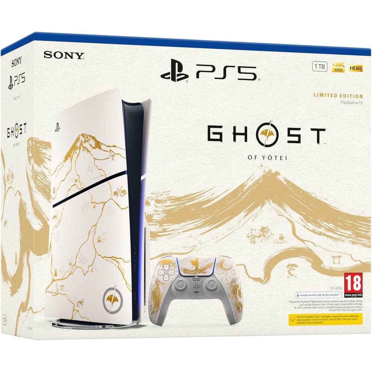 PlayStation 5 Ghost of Yōtei Gold Limited Edition Console – No Game Included