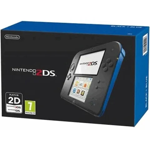 Nintendo 2DS Console – Black/Blue Handheld Gaming System