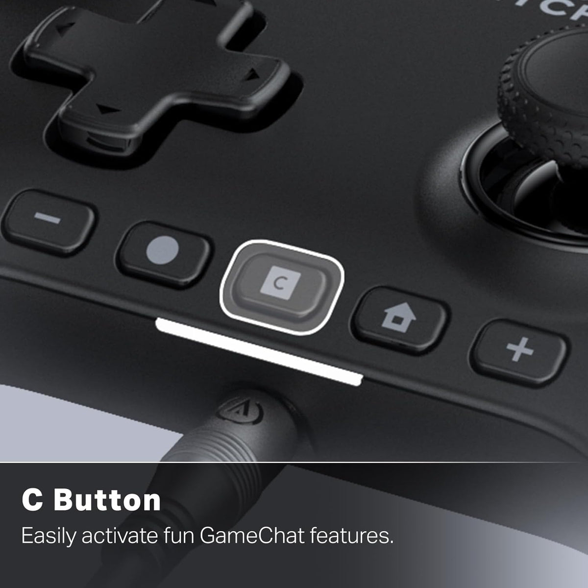 PowerA Advantage Wired Controller for Nintendo Switch 2 - Black, Officially Licensed, Hall Effects, Mappable Buttons, Pro Controller, C Button