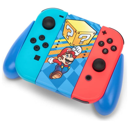 PowerA Joy-Con Comfort Grip for Nintendo Switch, OLED & Lite – Mystery Block Mario Edition, Officially Licensed