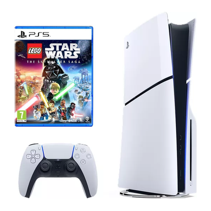PlayStation 5 Slim Console [Lego Star Wars The Skywalker Saga Game DVD Included]