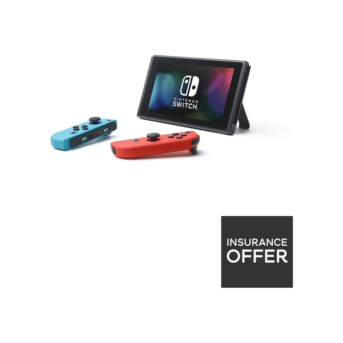 Nintendo Switch Console, 32GB + Neon Red/Blue Joy-Con