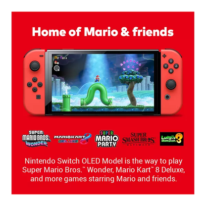 Nintendo Switch OLED Model Console - Mario Red Edition