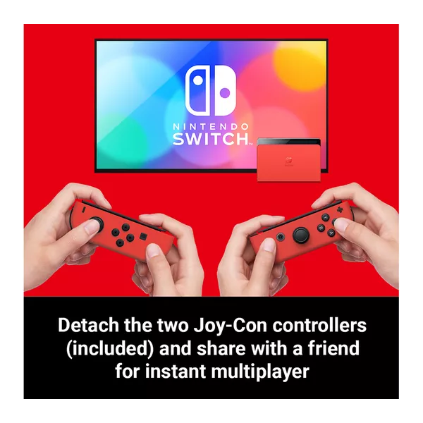 Nintendo Switch OLED Model Console - Mario Red Edition