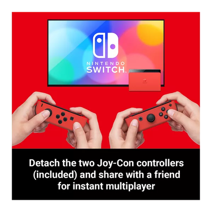 Nintendo Switch OLED Model Console - Mario Red Edition