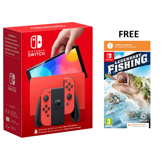 Nintendo Switch OLED Model Console - Mario Red Edition