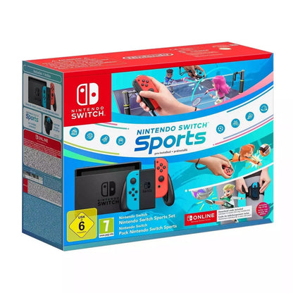 Nintendo Switch Neon Red & Blue Sports & Nintendo Switch Online 12 Month Membership