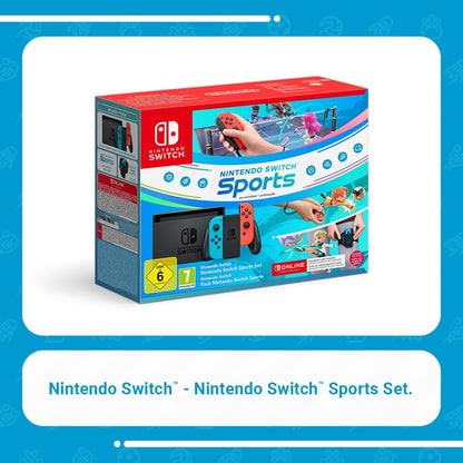 Nintendo Switch plus Nintendo Switch Sports (pre-installed) and 3 months Nintendo Switch Online Membership