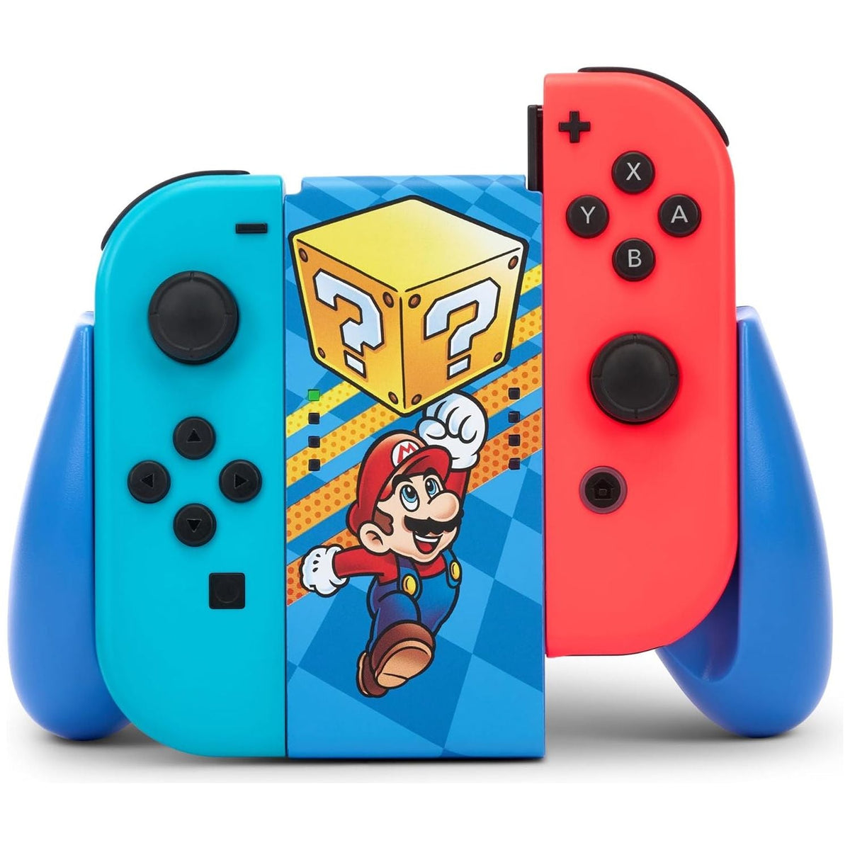 PowerA Joy-Con Comfort Grip for Nintendo Switch, OLED & Lite – Mystery Block Mario Edition, Officially Licensed