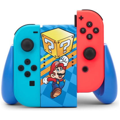 PowerA Joy-Con Comfort Grip for Nintendo Switch, OLED & Lite – Mystery Block Mario Edition, Officially Licensed