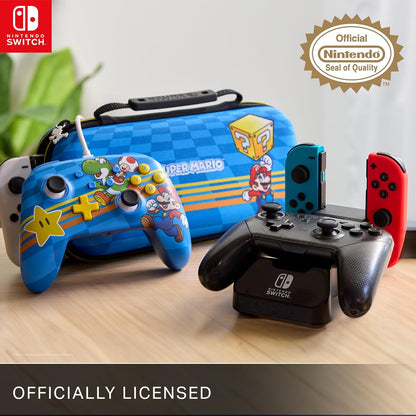 PowerA Joy-Con Comfort Grip for Nintendo Switch & OLED – Rubberised Handle, Secure Sliding Design, Officially Licensed – White