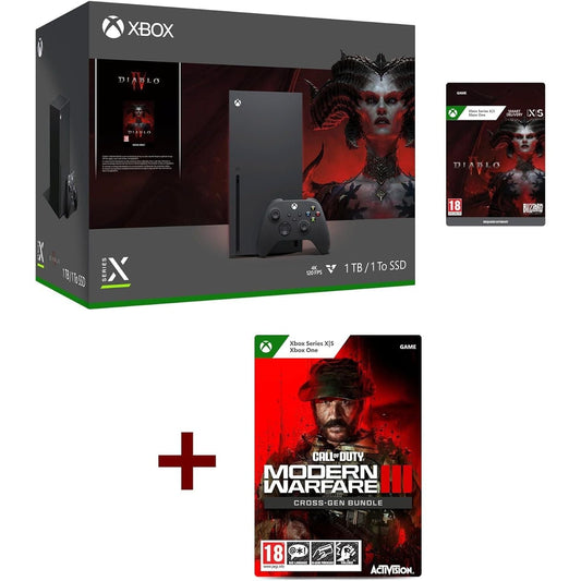Xbox Series X - Diablo IV Bundle + Call of Duty: Modern Warfare III - Cross-Gen Bundle for Xbox One and Xbox Series X (Download Code)