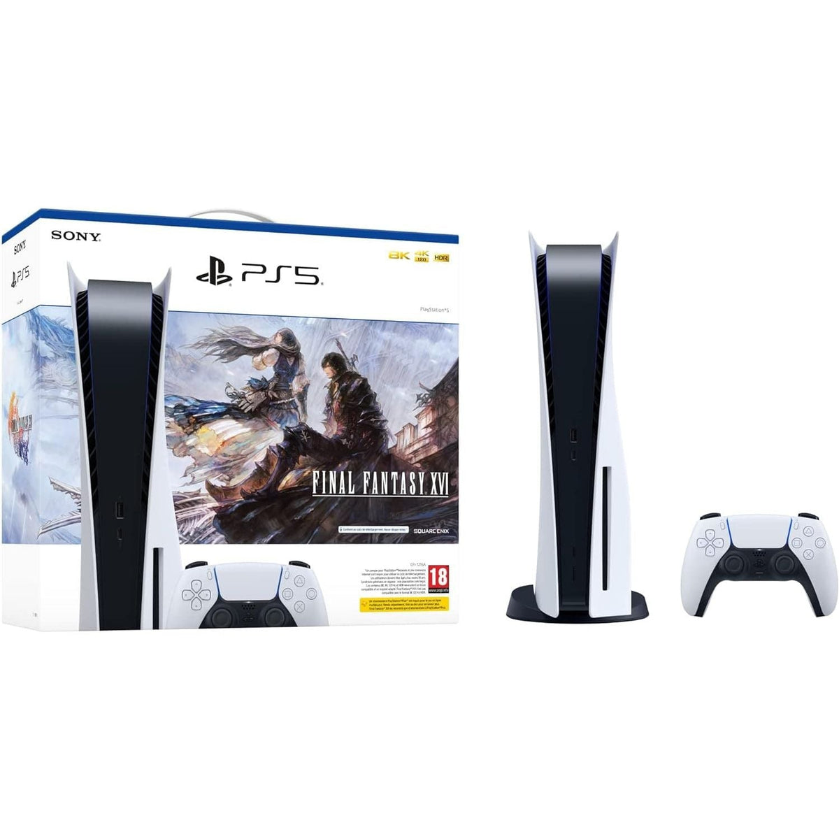 Sony PlayStation 5 Standard Edition Console - White + Final Fantasy XVI
