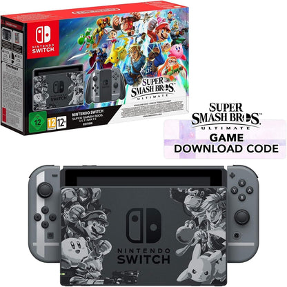 Nintendo Switch Console, 32gb Smash Bros + Smash Grey Joy-Con