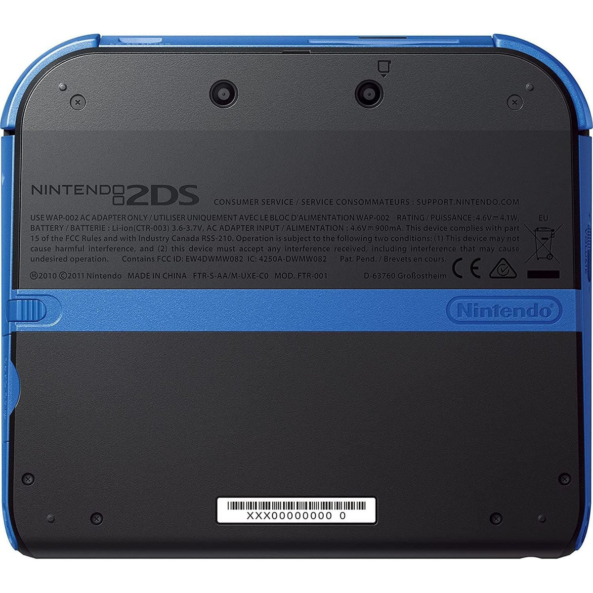 Nintendo Handheld Console 2DS - Black/Blue
