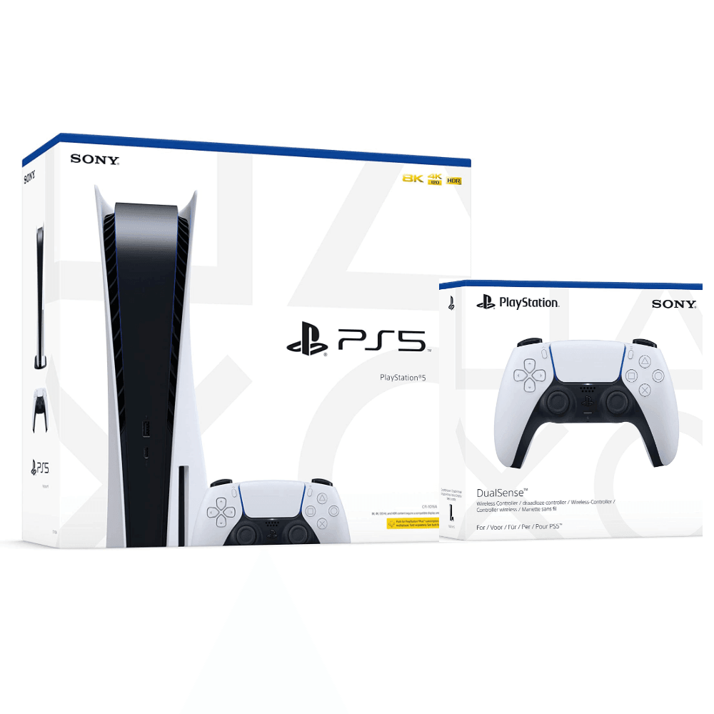 PlayStation 5 Console Disc Edition + with extra PlayStation 5 DualSense Wireless Controller(Bundle)