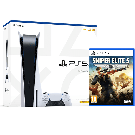 PlayStation 5 Console Disc Edition + Sniper Elite 5 for PS5 Game (Bundle)