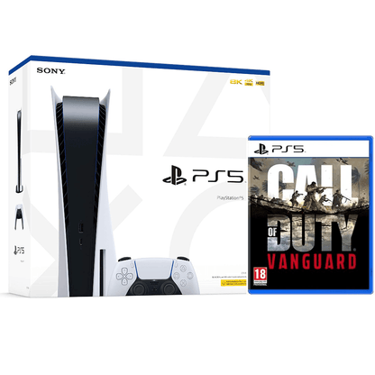 PlayStation 5 Console Disc Edition + Call of Duty: Vanguard for PS5 game (Bundle)