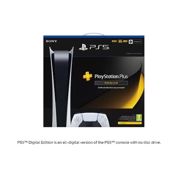 Sony PS5 Disc Console + PlayStation Plus Premium 24 Month Subscription