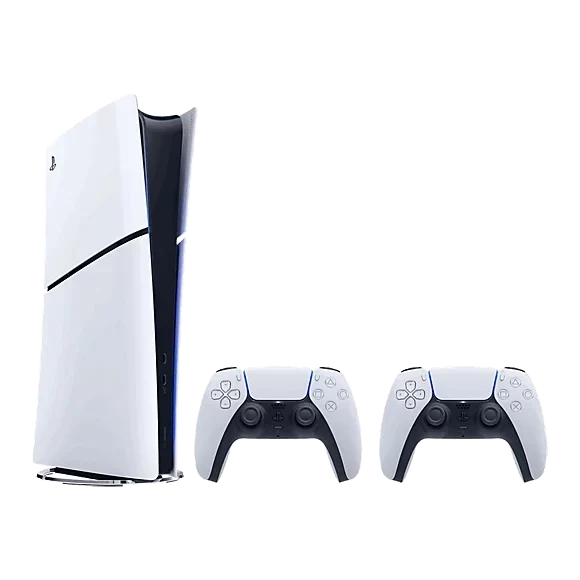 PlayStation 5 Digital Slim Console Bundle with Two DualSense Wireless Controllers