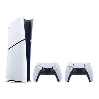 PlayStation 5 Digital Slim Console Bundle with Two DualSense Wireless Controllers