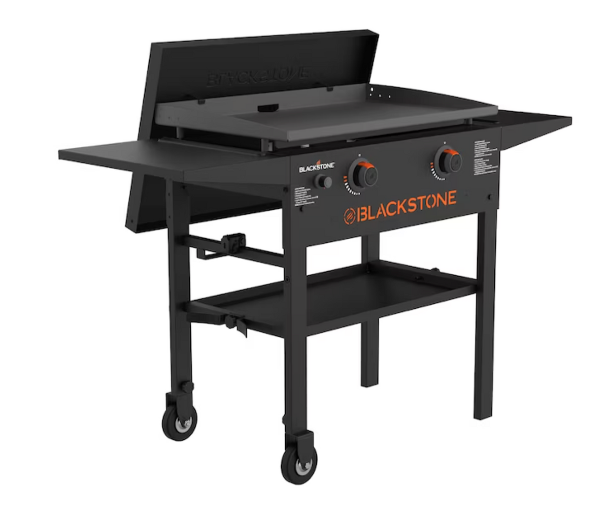 Blackstone 28" Griddle and Cover Bundle 2-Burner Liquid Propane Flat Top Grill