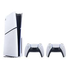 PlayStation 5 Slim Console Bundle with Two DualSense Wireless Controllers