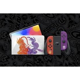 Nintendo Switch Console – 64GB OLED, Scarlet/Violet Edition with Red/Purple Joy-Con(Only Console)