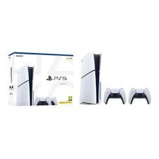 PlayStation 5 Slim Console Bundle with Two DualSense Wireless Controllers