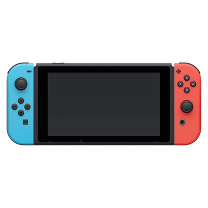Nintendo Switch 32GB with Neon Red & Blue Wireless Controllers