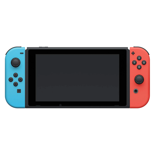 Nintendo Switch 32GB with Neon Red & Blue Wireless Controllers (Console Only)