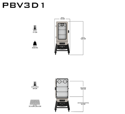 Pit Boss PBV3D1 Digital Electric Vertical Smoker (10600)